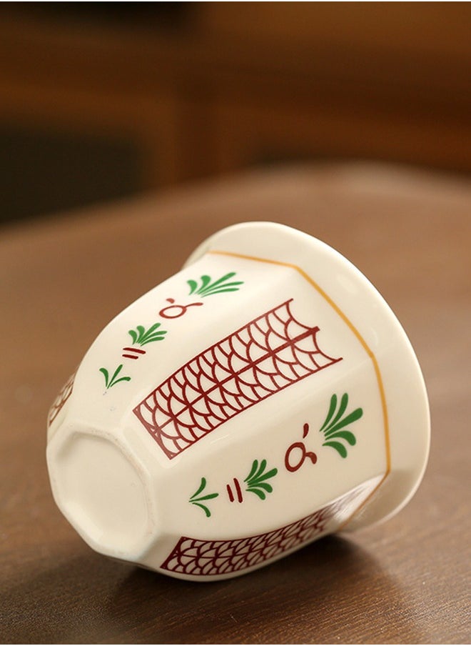 HOOPZOZA Ceramic Coffee Cup Mugs Espresso Cup 180mL for Turkish Tea Cappuccino Latte  - Image 2