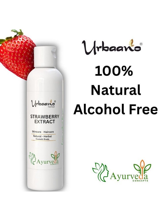 Urbaano herbal Strawberry Extract Natural Ingredient for making DIY Skin Care Products like Serum, Soap, Lotion, Face wash (100ml) - Image 2