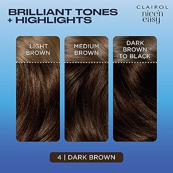 CLAIROL كليرول نيسن إيزي كريم صبغة شعر دائمة 4 بني داكن 230غ - Image 3