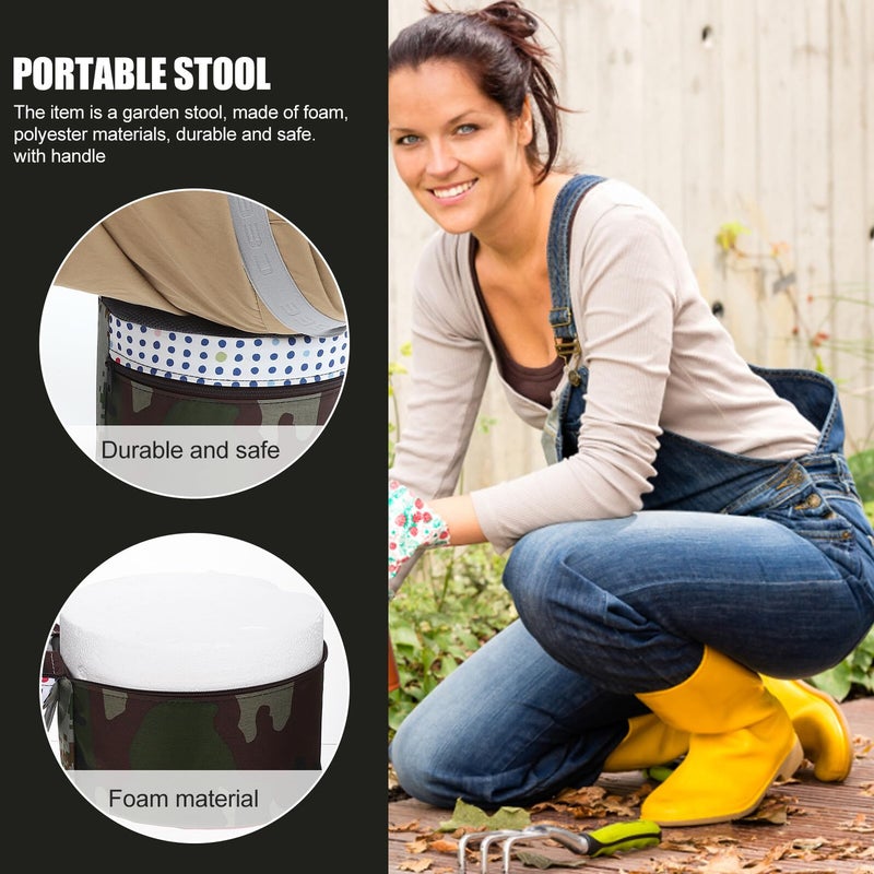 Lightweight Portable Camping Stool Foldable Outdoor Seat for Hiking Gardening - Image 5