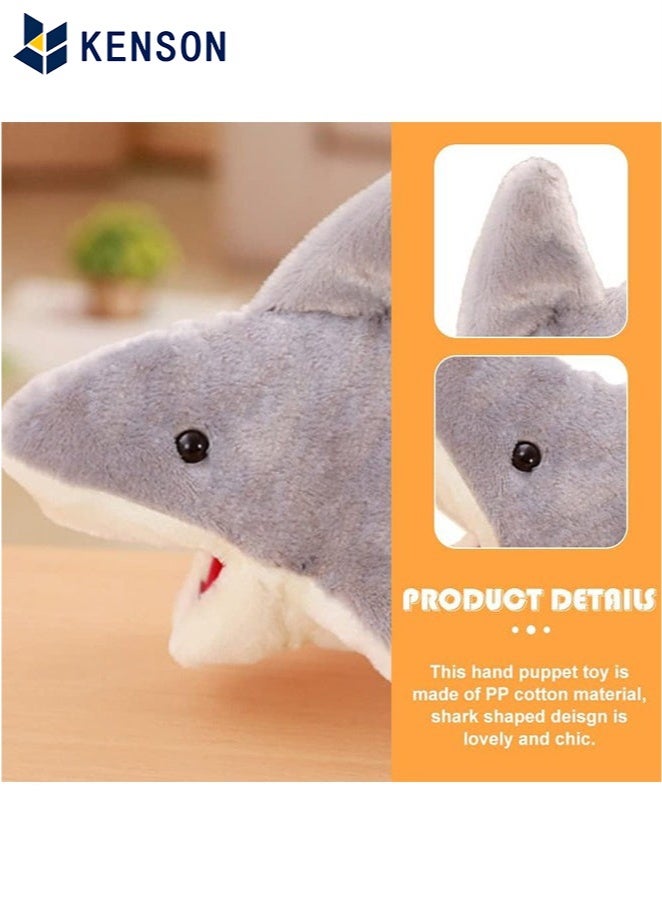 KENSON Cute Plush Shark Hand Puppet Shark Puppets Toys, Kids Hand Puppets Plush Shark Toys Soft Shark Gloves Figure - Image 3