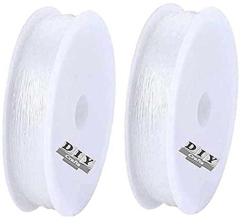 DIY Crafts Pack of 1 Roll, 0.7mm, 1 Roll, Stretchy Clear Elastic Stretch Crystal Thread String Cord for DIY Necklace Jewelry Making and Craft Bracelet Beads Thread (Pack of 1 Roll, 0.7mm) - Image 1