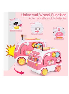 Y&D Baby Toys 12 18 Months Musical Toys, Multifunctional Bus Toy, Educational with Shape Matching, Piano Keyboard, Sound & Light, for Girls Gifts  - Image 4