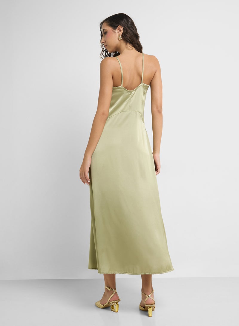 Ginger Satin Slip Dress - Image 2