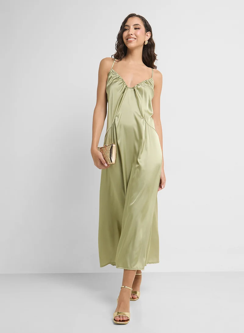 Ginger Satin Slip Dress