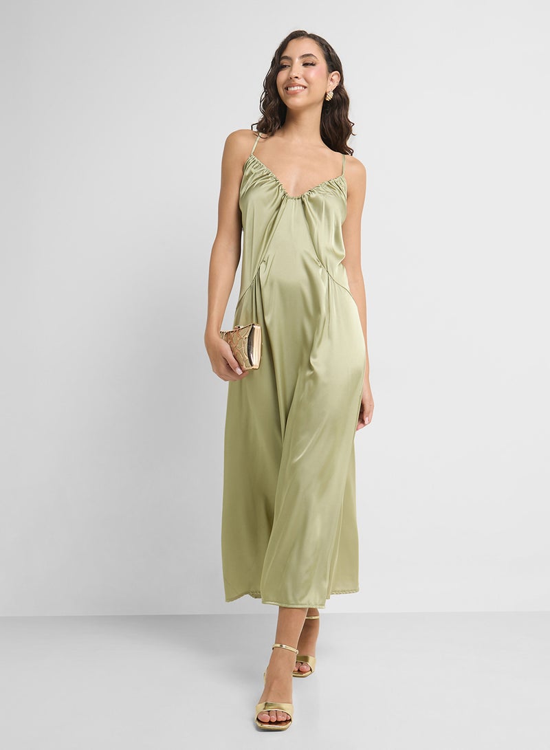 Ginger Satin Slip Dress - Image 4