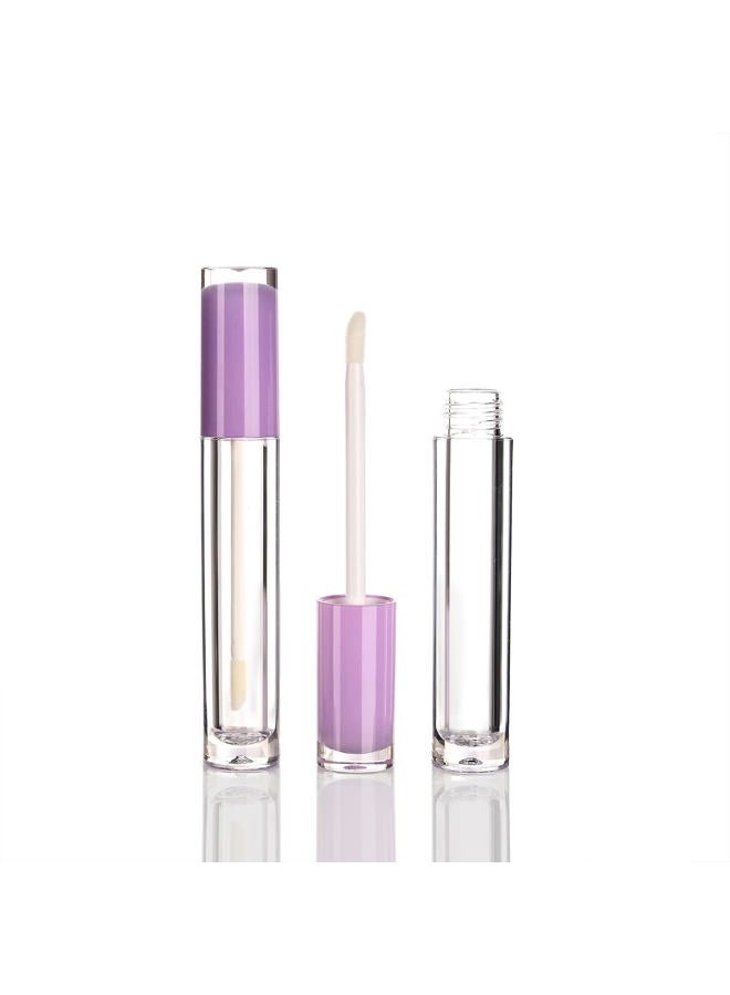 COSIDEA 22 pack empty round 5ml Purple lip gloss tubes cute lipgloss tube containers with wand wholesale in bulk lip balm container packing - Image 3