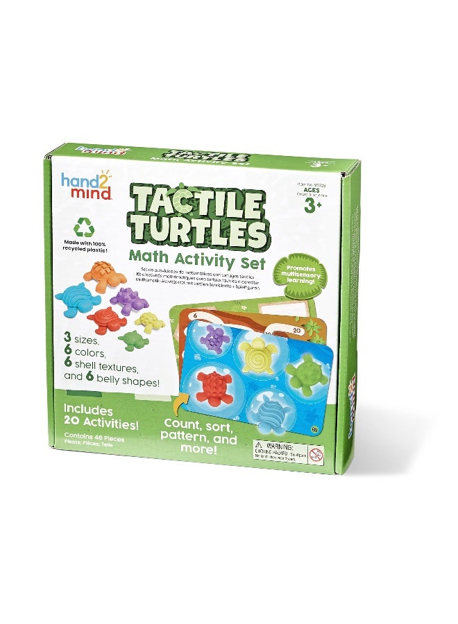 Learning Resources Tactile Turtles Math Activity Set, 36 Colourful Counters With Textures And Sizes, Early Maths And Sorting Toy For Ages 3 Plus, 46 Piece Set - Image 1