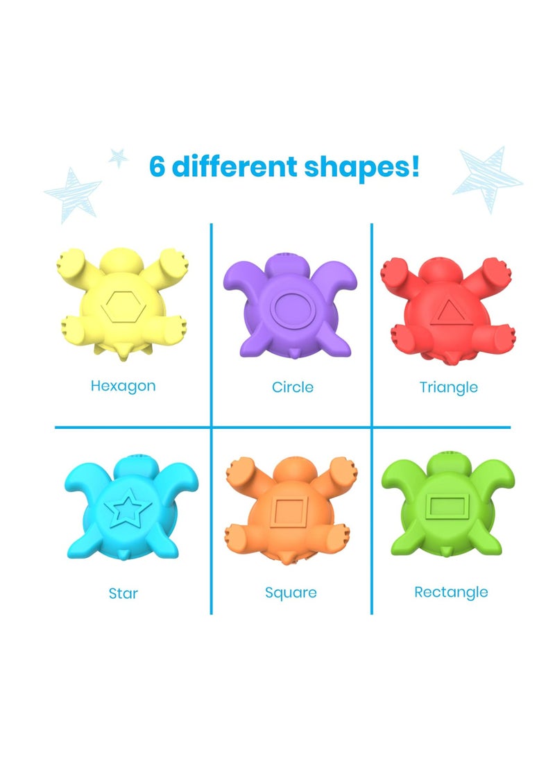 Learning Resources Tactile Turtles Math Activity Set, 36 Colourful Counters With Textures And Sizes, Early Maths And Sorting Toy For Ages 3 Plus, 46 Piece Set - Image 4