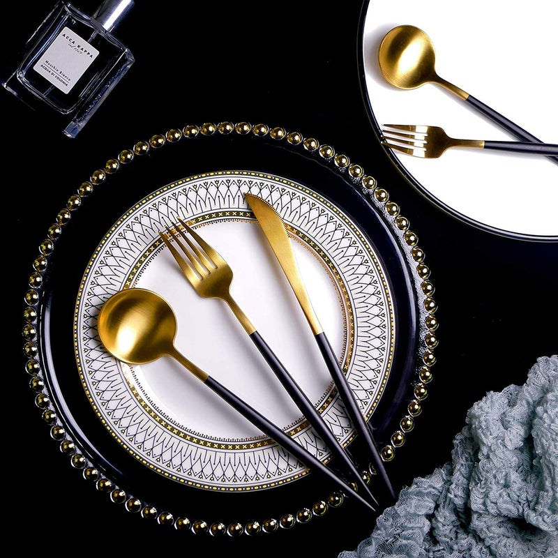 UPC Premium Royal Cutlery Set Made of SUS 304 Gold Polished Highend for Fine Dining Set of 6 Dining Knives - Image 5