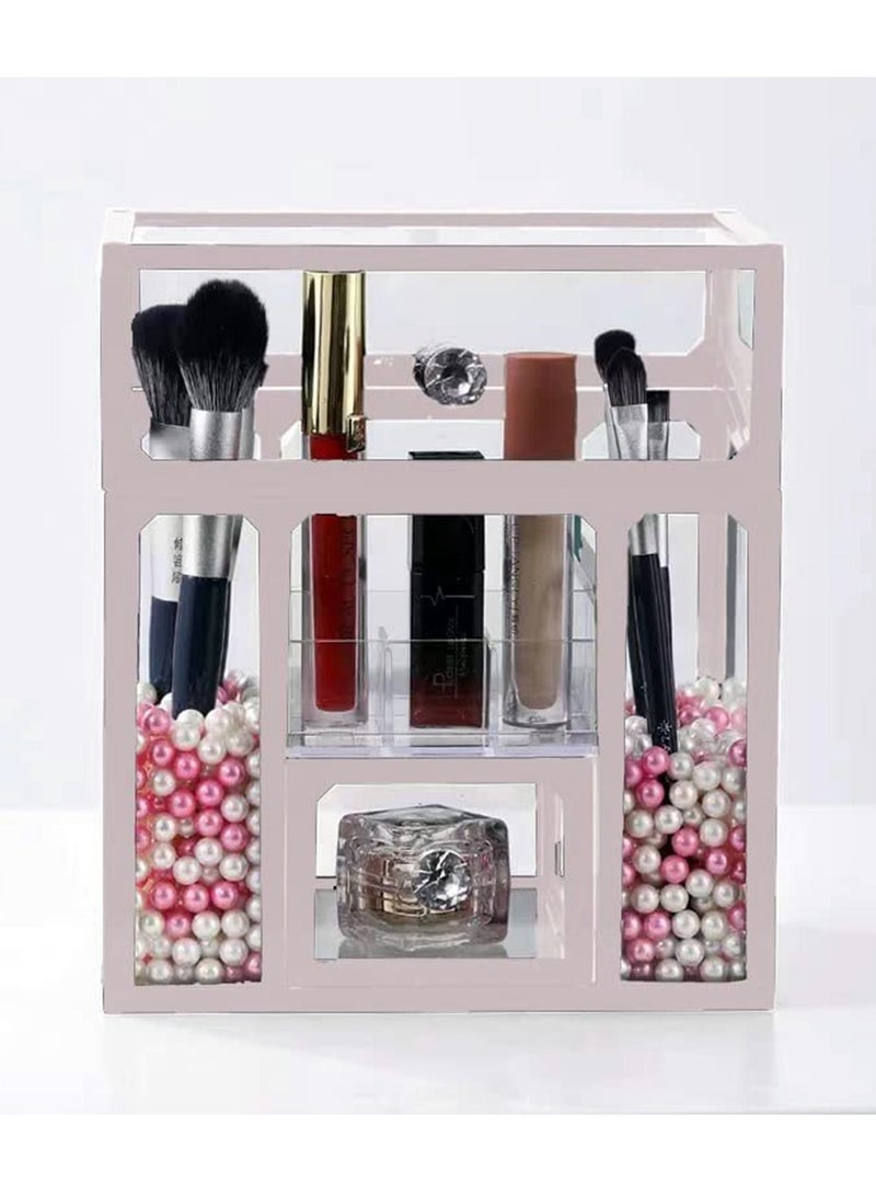 LIMOS Cosmetic Organizer Storage Box, White - Image 1