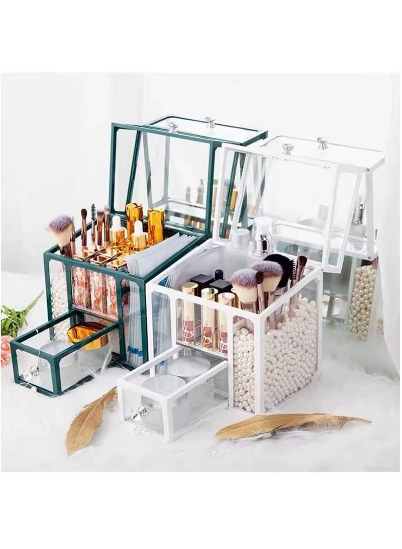 LIMOS Cosmetic Organizer Storage Box, White - Image 4