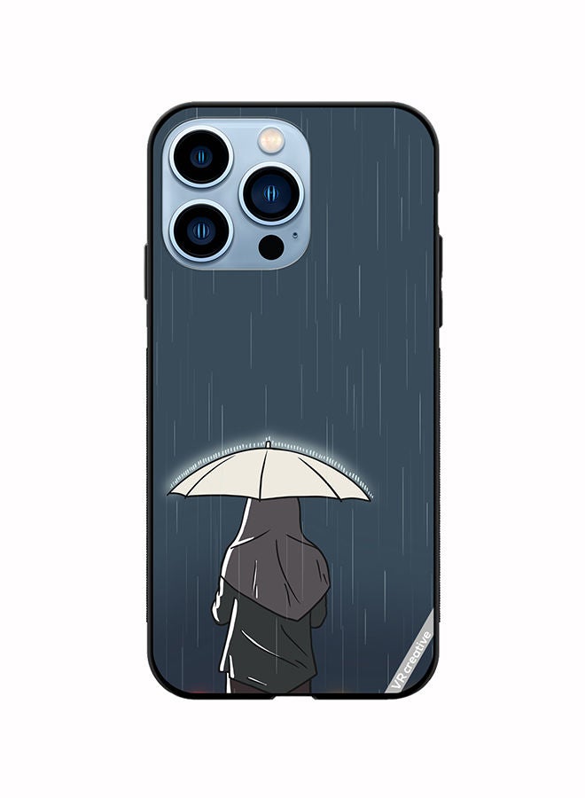 VR CREATIVE Protective Case Cover For Apple iPhone 14 Pro Rainy Days Design Multicolour - Image 1