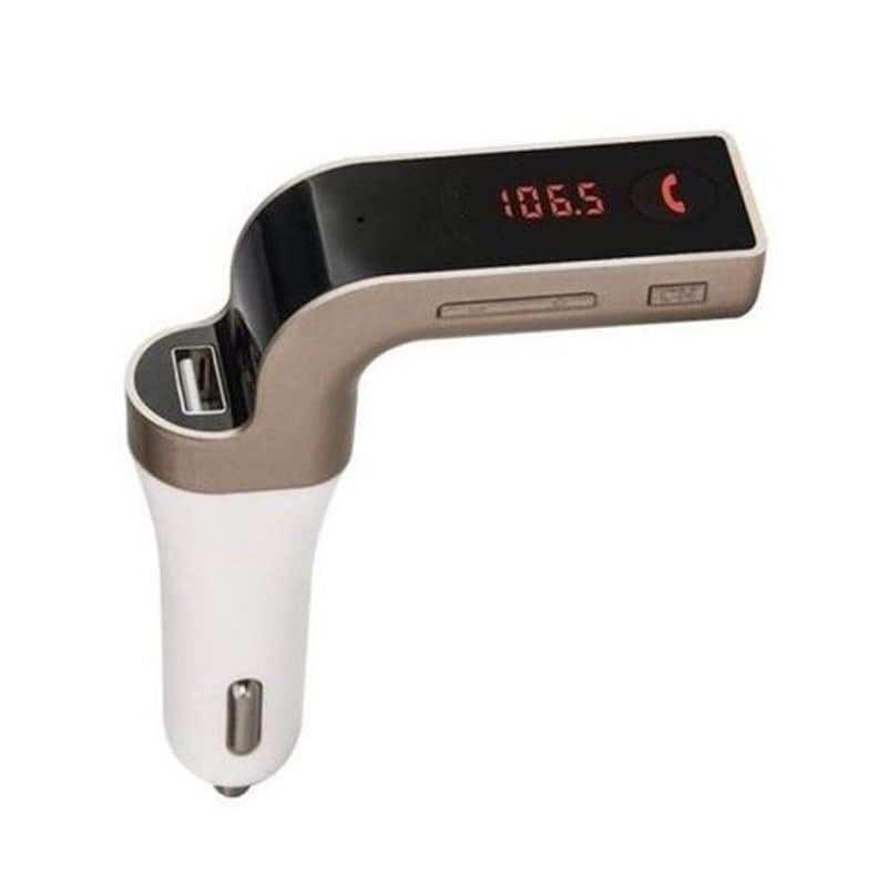 G-7 FM Transmitter and MP3 Player for Cars, with USB Port and Charger, 4 in 1 Bluetooth Car FM Transmitter (Gold G7, Code:9061) - by KaberTrade