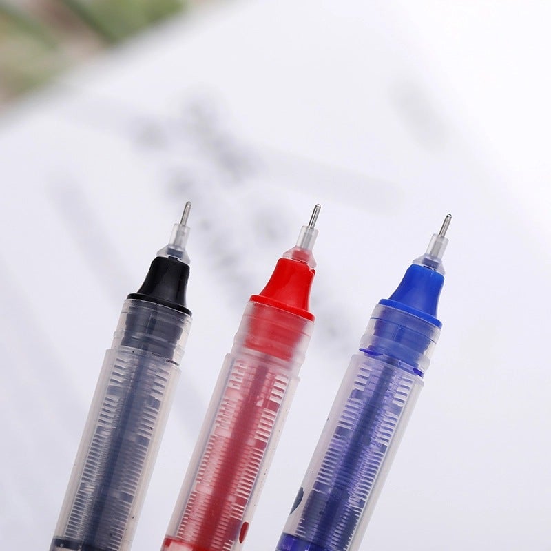 Direct Liquid Quick-Drying Rollerball Pen Black 0.5Mm Integrated Large-Capacity Gel Pen Colorful Needle Pen And Retail - Image 4