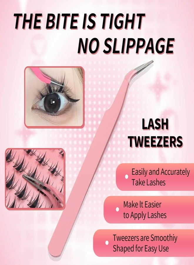 ISOOLU Fairy Lash Clusters Manga Individual Lashes C Curl Wispy Eyelash Clusters WideSpan Eyelash Extension Kit with Lash Bond and Seal Wet-Look Spiky Cluster Lashes (2Fairy 2Anime Kit) - Image 5