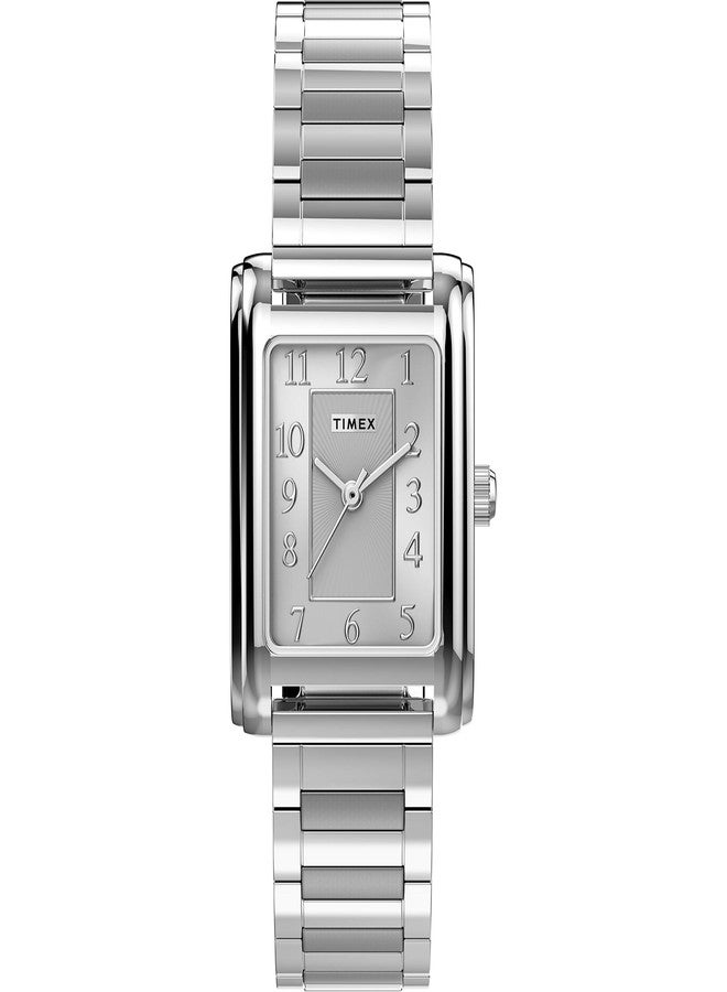 Timex Women's Meriden 21mm Watch, Silver-Tone, Modern - Image 1