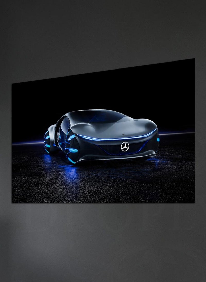 Droplyte Black Car Decorative Wall Art Wall Decor Card Board MDF Home Decor for Living Room, Drawing Room, Office Room and Bedroom 60CM x 40CM  - Image 2