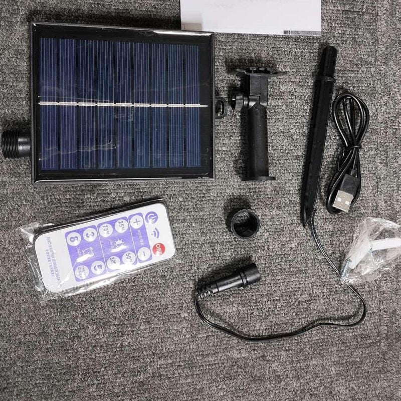 صندوق بطارية شمسية بخرج 24 فولت تيار مستمر لأضواء LED الخيطية - جهاز تحكم بالإضاءة عن بعد بـ 8 أوضاع مع بطارية 3.7 فولت 1200 مللي أمبير في الساعة لتزيين الحديقة والفناء - Image 4