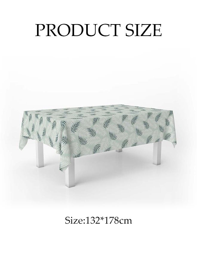 Disposable Table Cloth, Oil Proof  Wrinkle Resistant Tablecloths, Washable Dustproof Table Linen,Plastic Tablecloths for Rectangle Tables, Waterproof u0026 Sturdy Decorative Table Cover for Restaurant, Picnic, Indoor and Outdoor Dining 132*178cm - Image 4