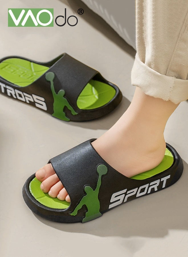 فاو دو شباشب وسادة للرجال غير قابلة للانزلاق سريعة الجفاف، صنادل حمام، وسادة فائقة، نعل سميك مناسب للداخل والخارج - Image 2