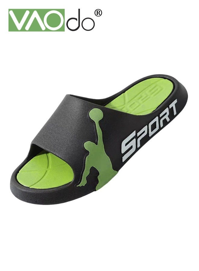 فاو دو شباشب وسادة للرجال غير قابلة للانزلاق سريعة الجفاف، صنادل حمام، وسادة فائقة، نعل سميك مناسب للداخل والخارج - Image 1