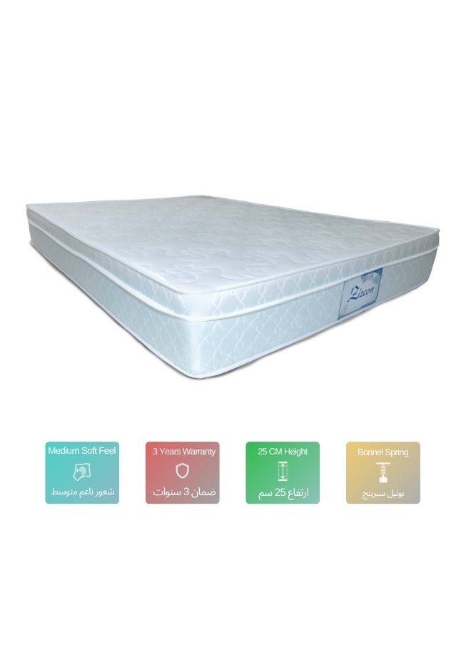Bed and Mattress Zone Zircon High Quality Euro Top Spring Mattress 160x200 Queen Size  - Image 2