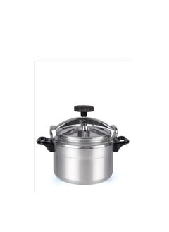 HTH Large CapacityLiters Multifunction Premium Aluminum Non Stick Quick Cooking Arabic Pressure Cooker Large Capacity Commercial Pressure Cooker Pot Explosion Proof Steamer Cooking Pressure Canner with Heat Insulating Handle Leak Free Lid 2.5/3/4/5/7/9/11/15 Liters Silver/Black  - Image 1