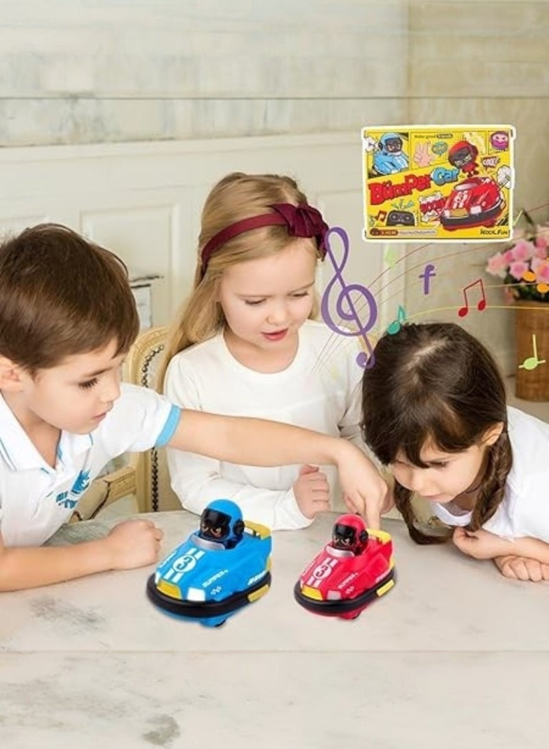 Zoom Plus Remote Control Car for Toddlers, Kids Rc Ejecting Bumper Cars, Rc Battle Race Cars Set of 2 Players with Led Lights and Music - Image 2