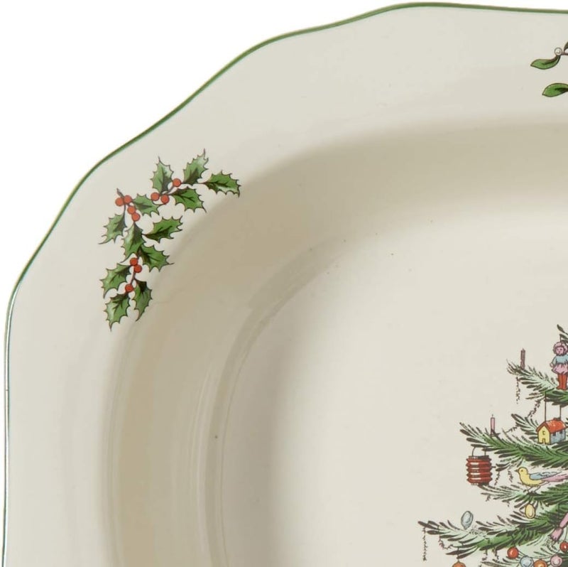Spode Spode Christmas Tree Vegetable Dish 115 Inch  Festive Earthenware Serving Bowl  Dishwasher  Microwave Safe  Holiday Tableware for Seasonal Entertaining Christmas Dinnerware Festive Home Dcor  - Image 3