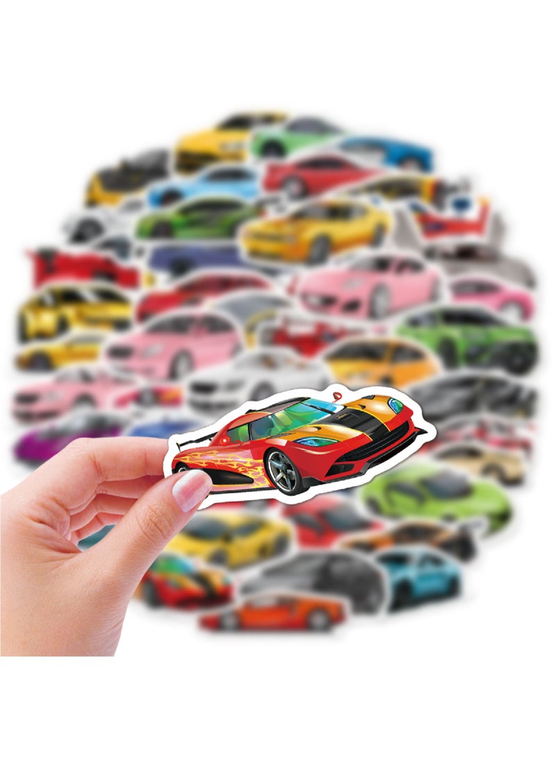 50Pcs Race Car Stickers Racing Stickers and Decals Race Car Party Favors Racing Gifts Gifts for Women  Men - Image 3