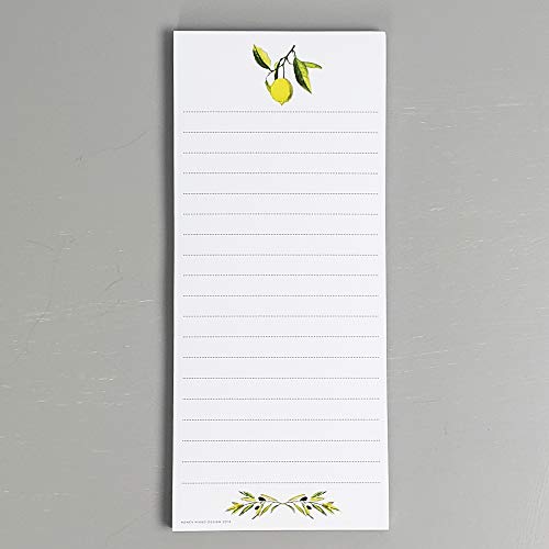 Nancy Nikko Lemon and Olive Branch Refrigerator Notepads - Set of 2 Pads - Image 2