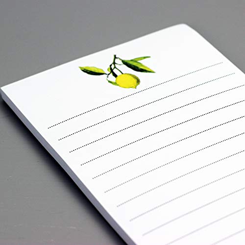 Nancy Nikko Lemon and Olive Branch Refrigerator Notepads - Set of 2 Pads - Image 3