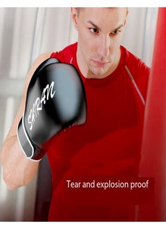 Generic Pair of Full Finger Tear Proof Boxing Gloves for Men & Women Boxing Training Gloves Kickboxing Gloves Sparring Punching Gloves Heavy Bag Workout Gloves for Boxing Kickboxing MMA Sparring Training  - Image 3