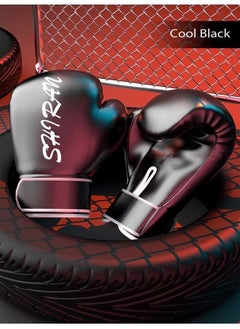Generic Pair of Full Finger Tear Proof Boxing Gloves for Men & Women Boxing Training Gloves Kickboxing Gloves Sparring Punching Gloves Heavy Bag Workout Gloves for Boxing Kickboxing MMA Sparring Training  - Image 4