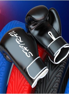Generic Pair of Full Finger Tear Proof Boxing Gloves for Men & Women Boxing Training Gloves Kickboxing Gloves Sparring Punching Gloves Heavy Bag Workout Gloves for Boxing Kickboxing MMA Sparring Training  - Image 2