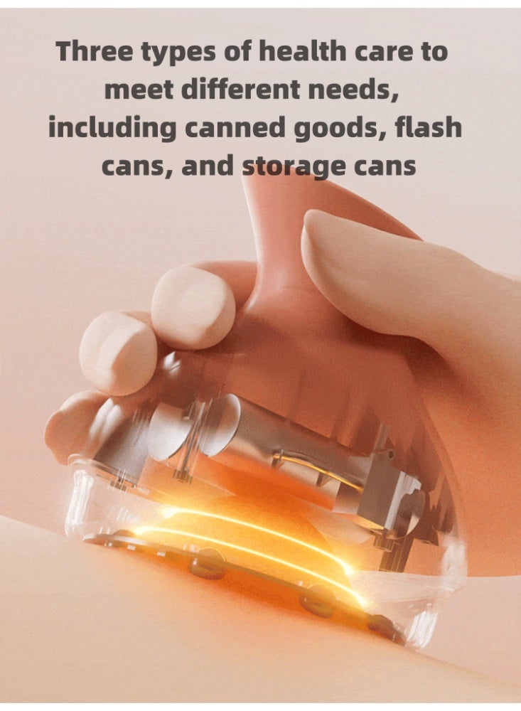 Cupping Machine, Scraping Tool, Electric Scraping Instrument, Meridian DDredging Brush, Universal Back And Abdominal Massager For the Whole Body APP Control 【Tea Brown】 - Image 4
