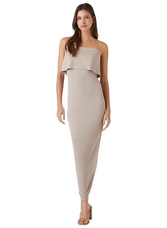 FOREVER 21 Flounce Midi Tube Dress - Image 1