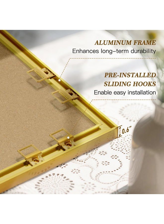 QUEENLINK Linen Bulletin Board,36" x 24" Gold Aluminum Frame Cork Boards for Walls,Decorative Pin Board, Message Board, Vision Board, Picture Board, Photo Board, White Linen - Image 5