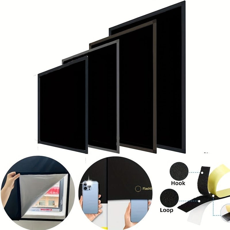 Blackout Curtains For Bedroom White 35.43x62.99 Inch No Drilling - Image 4