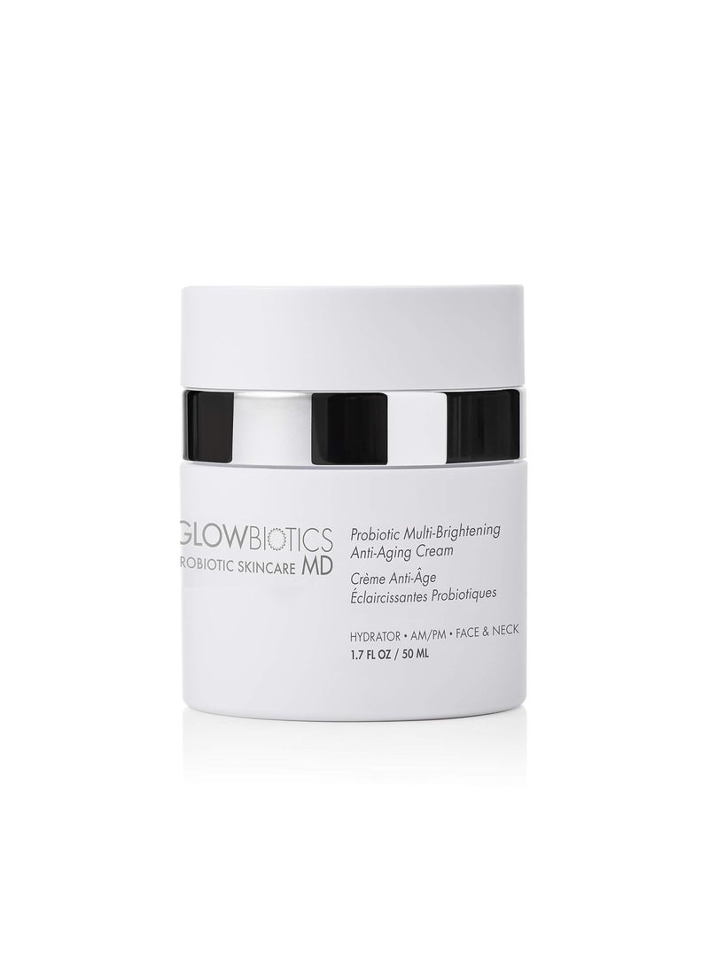 Glowbiotics Glowbiotics Probiotic MultiBrightening AntiAging Cream Hydrates Firms Reduces Dark Spots and Minimizes Wrinkles Soothes and Repairs Skin with Caffeine Antioxidants and Vitamin E 