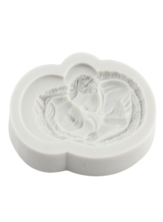 MINFEIDMS Virgin Mary Silicone Molds Mother and Baby Fondant Mold for Cake Decoration Cupcake Topper Sugar Craft Chocolate Candy Gum Paste Polymer Clay - Image 5