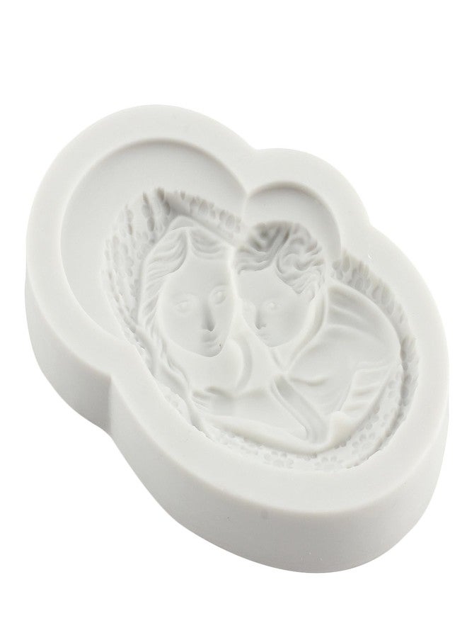 MINFEIDMS Virgin Mary Silicone Molds Mother and Baby Fondant Mold for Cake Decoration Cupcake Topper Sugar Craft Chocolate Candy Gum Paste Polymer Clay - Image 4