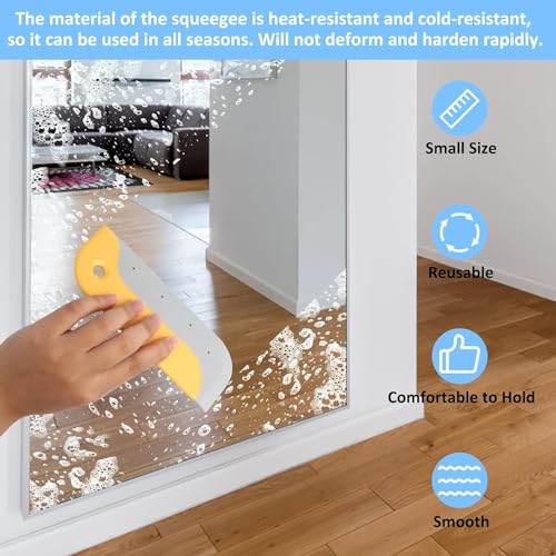 DHVSAM 3 Pcs Kitchen Sink Squeegee and Countertop Mini Silicone Squeegee,Silicone Countertop Squeegee Mini Glass Wiper Mini Silicone Squeegee Small Squeegee Shower Squeegee Window Squeegee Mirror - Image 3
