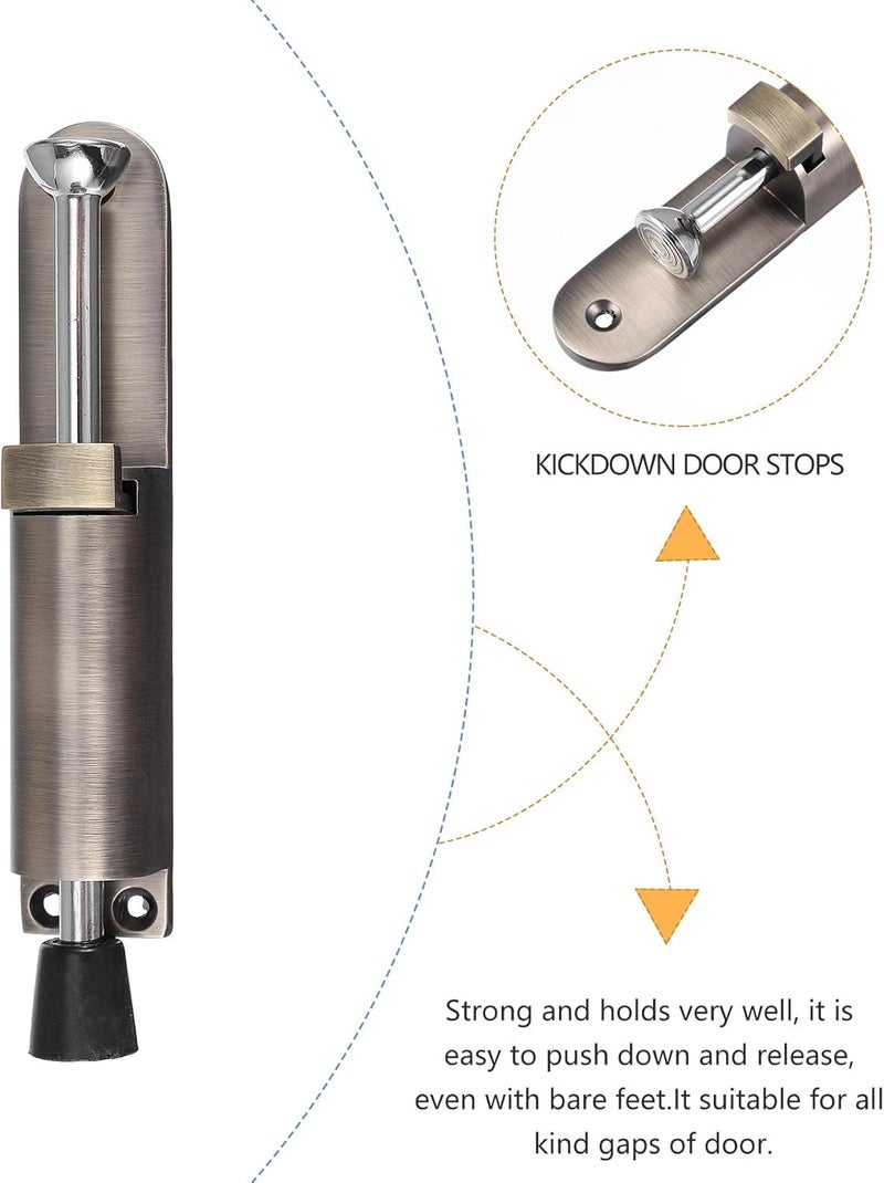 Spring Loaded Zinc Alloy Foot Pedal Door Stopper Telescopic Kickdown Door Holder for Adjustable Angle Heavy Duty for Office and Home Use - Image 5