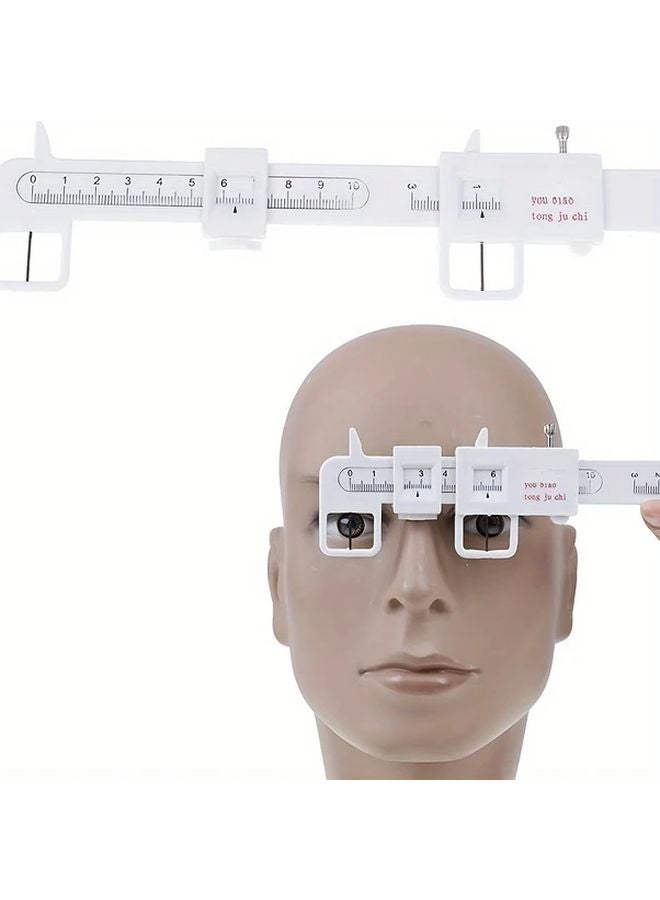 Precision Optical Vernier Pupil Distance Gauge Durable Metal Eyeglass Measuring Tool 1pc - Image 2