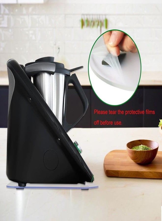 Diteje 2 Pack Kitchen Appliance Sliding Tray,Appliances Slider Transparent Moving Under Cabinet Countertop Compatible with Ninja Grill,KitchenAid Stand Mixer,TM5/TM6,Keurig Coffee Maker,Instant Pot - Image 3