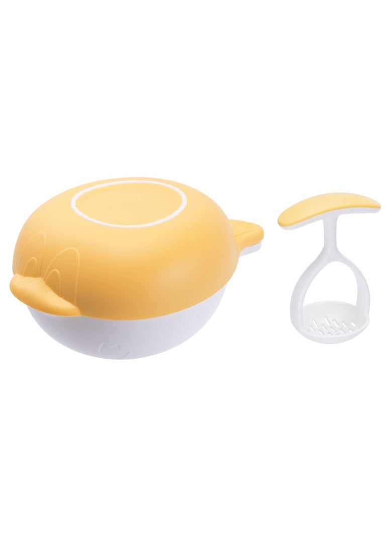1 Baby Grinding Bowl + 1 Food Scissor Cutter, Multifunction Masher Grinder Chopper Crusher, Home and Kitchen Food Slicer Shears, Safe Feeding Tool with Travel Storage Case, Perfect for Babies & Toddlers  - Image 2