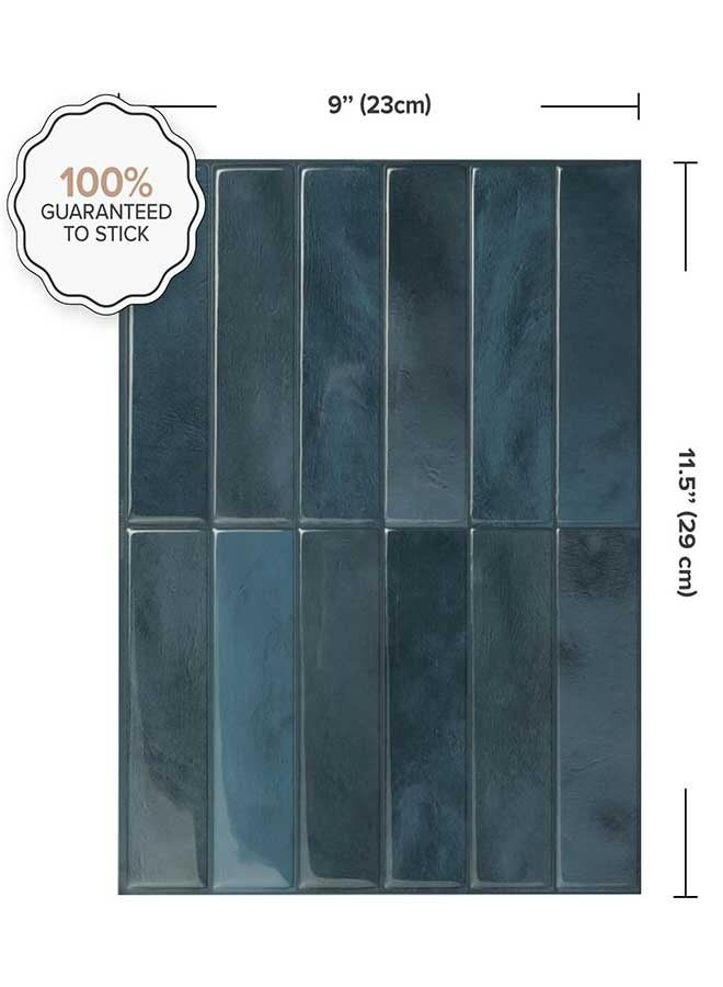 رَوَائِد بلاط خلفية للمطبخ قابل للتقشير واللصق، 5 صفائح ثلاثية الأبعاد ذاتية اللصق، بلاط لاصق للجدران في المطبخ والحمام، مقاس 23 × 29 سم - Image 3