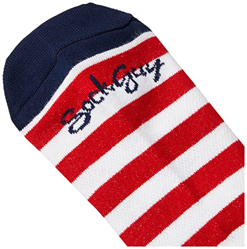 SockGuy Men's USA Flag Socks, White, Large/X-Large - Image 3